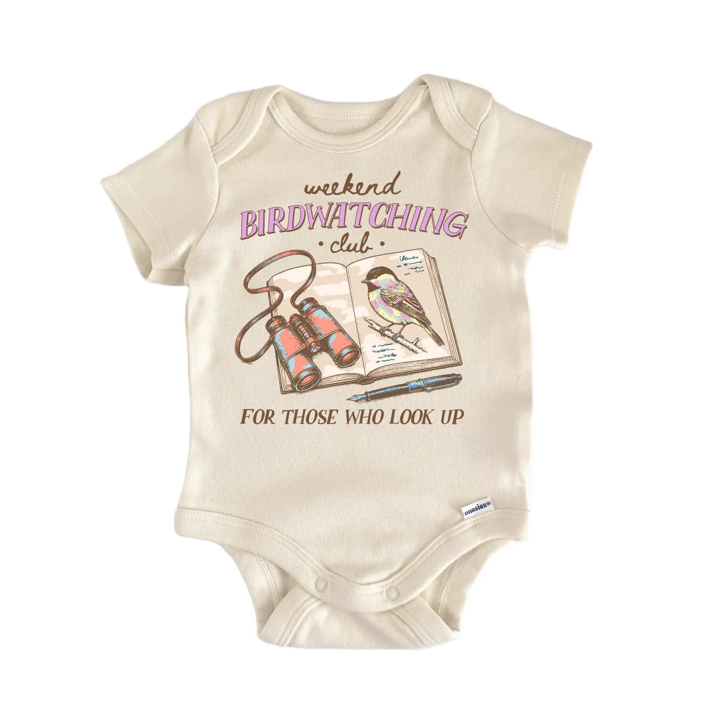 Birdwatching Bird Watching Binoculars Baby Gift Baby Bodysuit