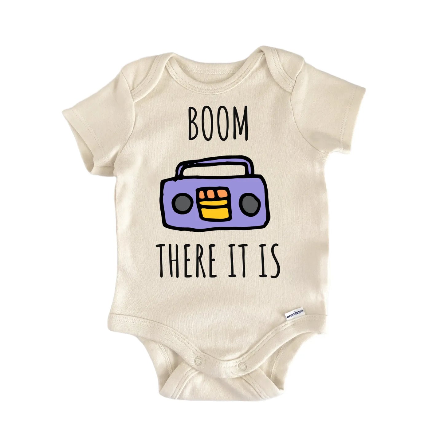 Boom Box Music 90's Retro Infant Gift Baby Bodysuit