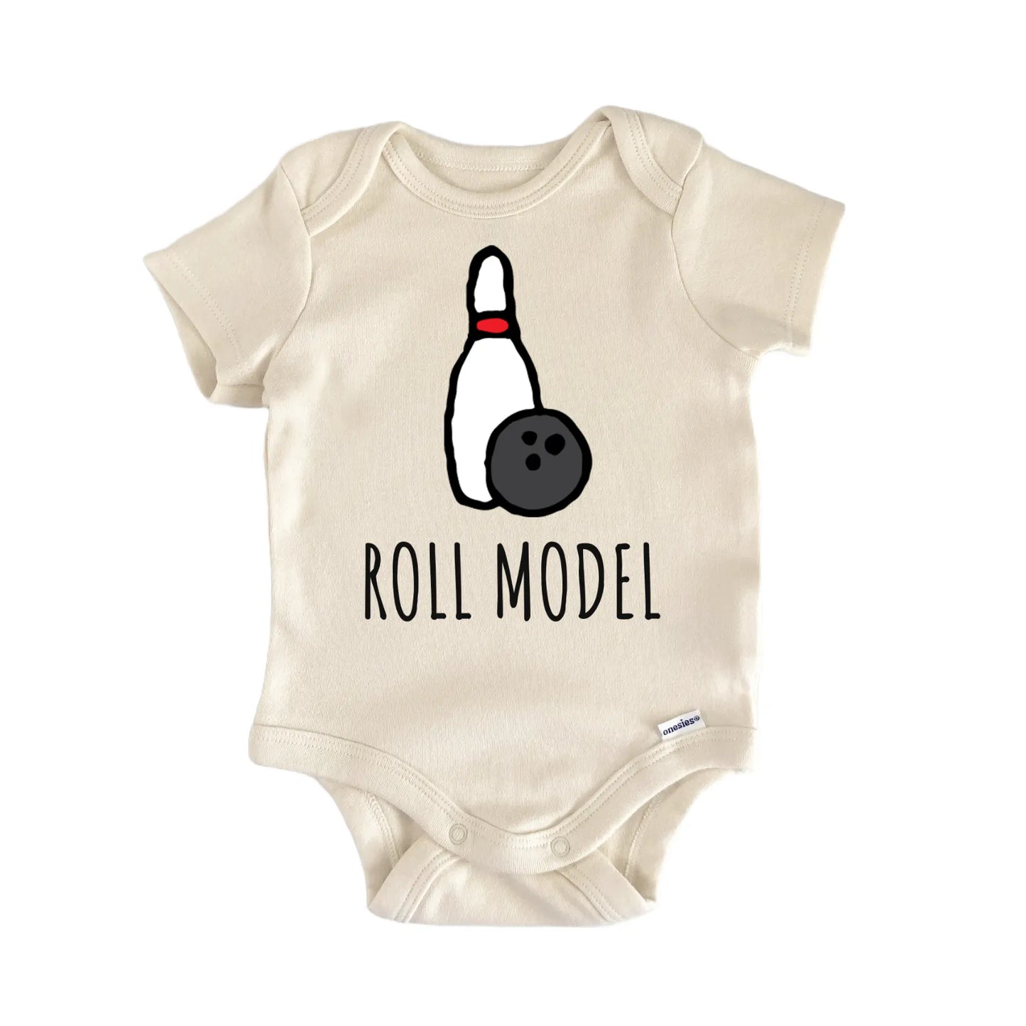 Bowling Bowler Roll Model Infant Gift Baby Bodysuit