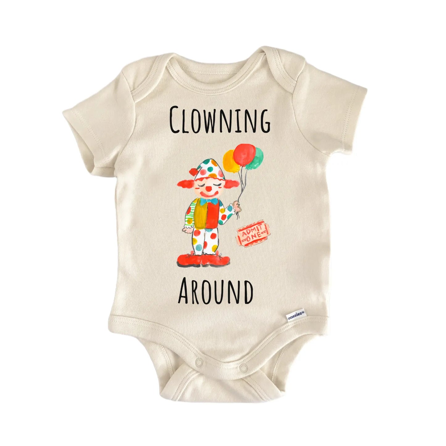 Clowning Around Clown Circus Baby Gift Baby Bodysuit