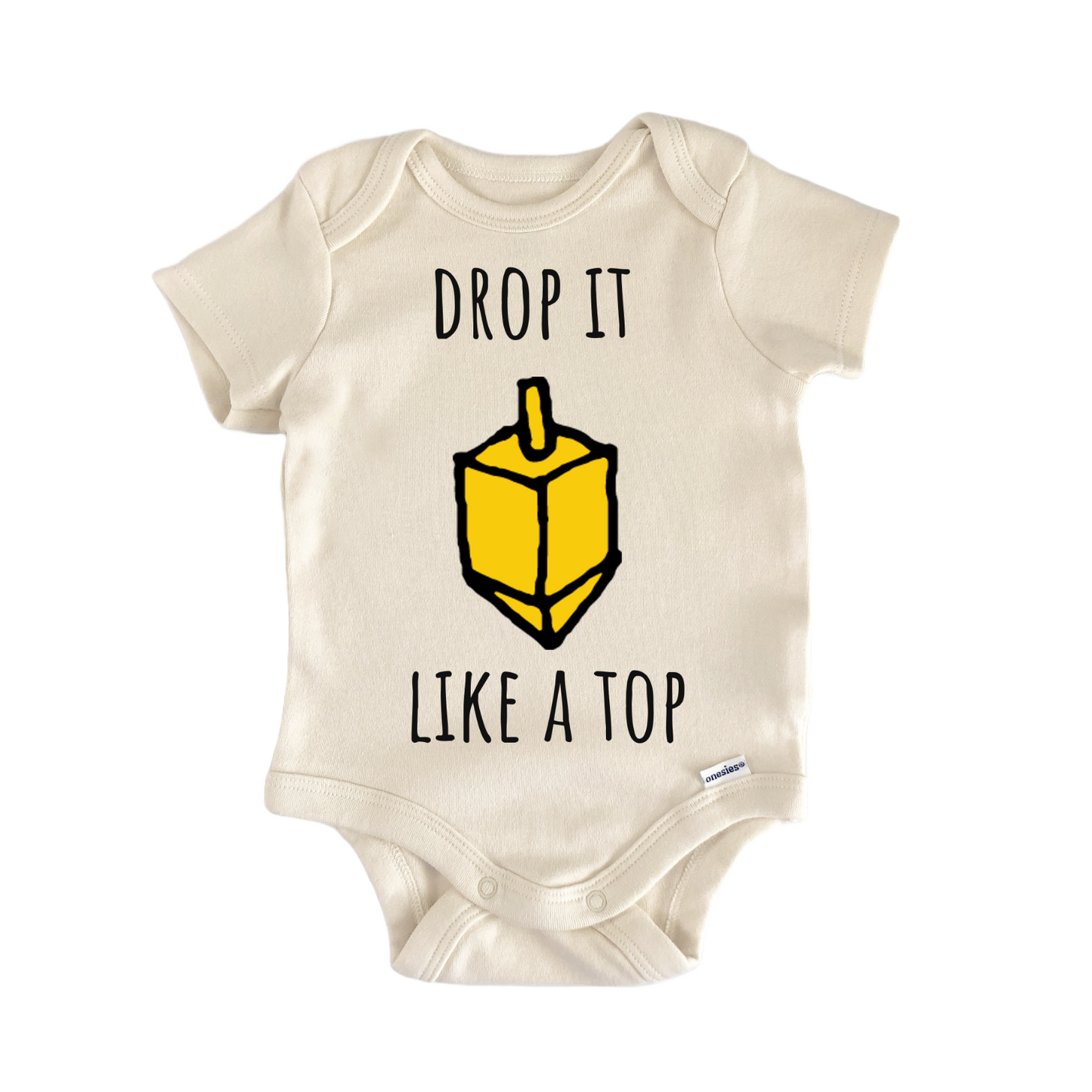 Dreidel Hanukkah Toy Jewish Baby Gift Baby Bodysuit