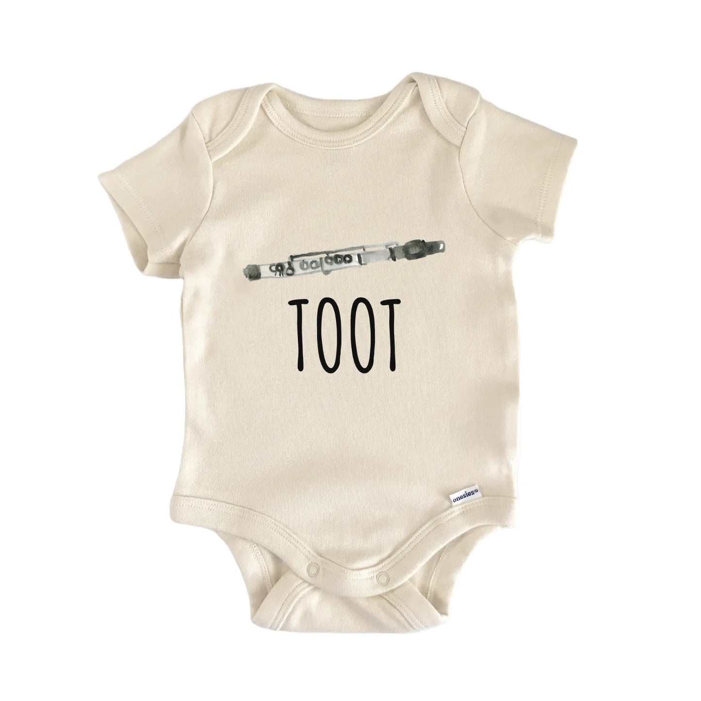 Flute Toot Instrument Musician Infant Gift Baby Bodysuit