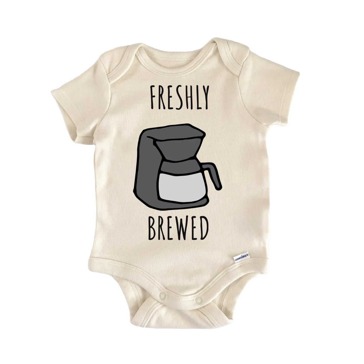 Freshly Brewed Coffee Pot Baby Gift Baby Bodysuit