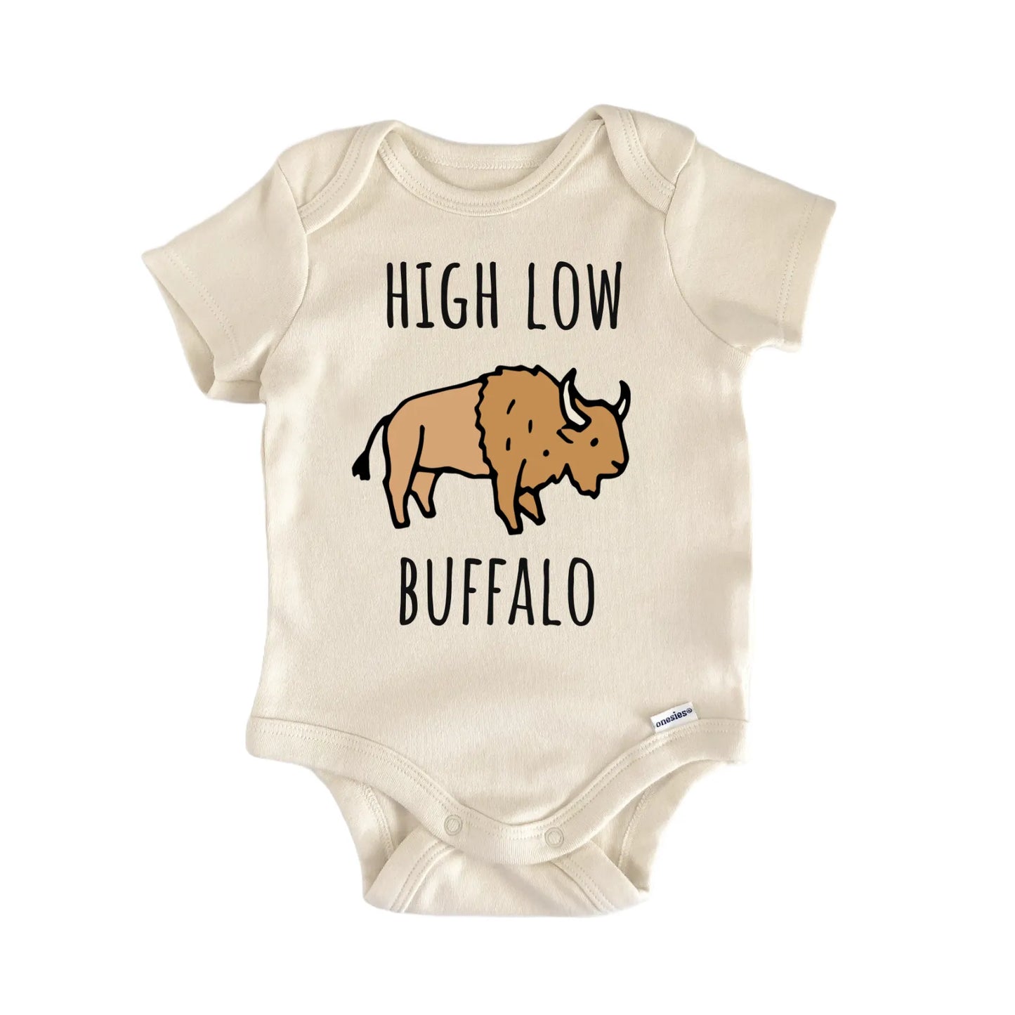 High Low Buffalo Infant Gift Baby Bodysuit