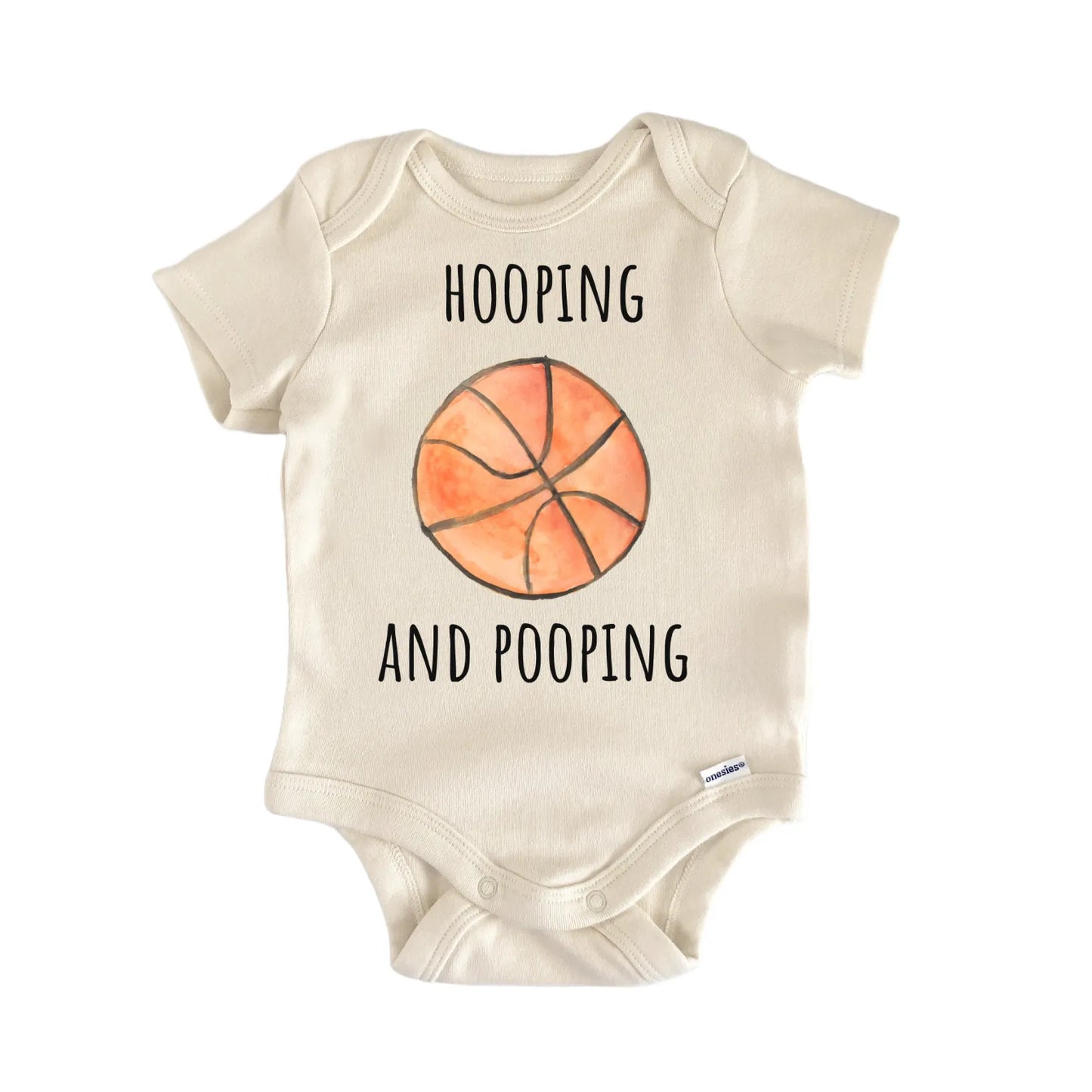 Hooping Basketball Ball Sports Infant Gift Baby Bodysuit