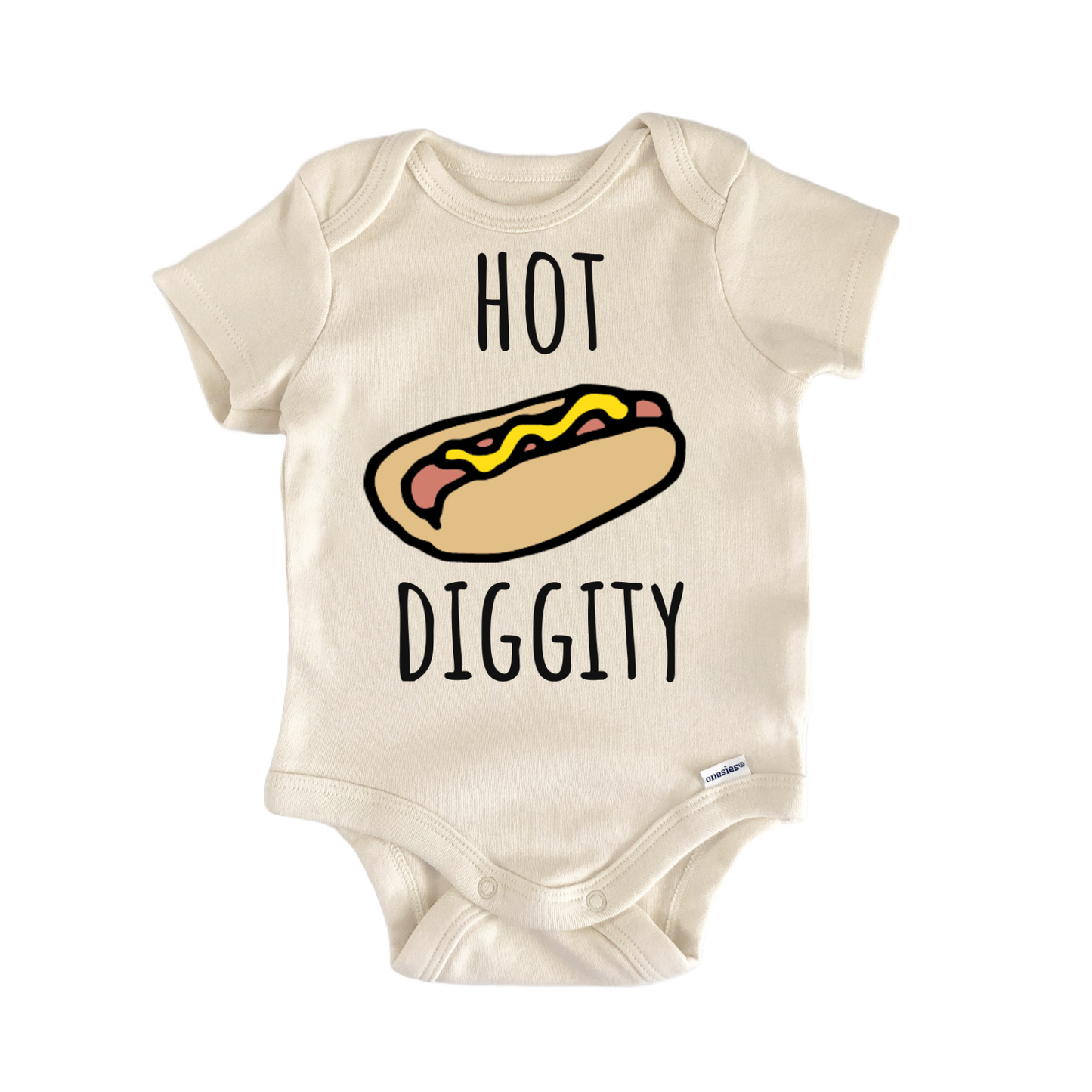 Hot Dog Hot Diggity Bbq Baby Gift Baby Bodysuit