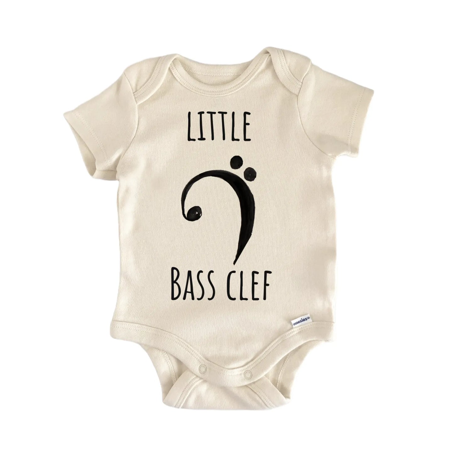 Little Bass Clef Piano Keyboard Note Baby Gift Baby Bodysuit