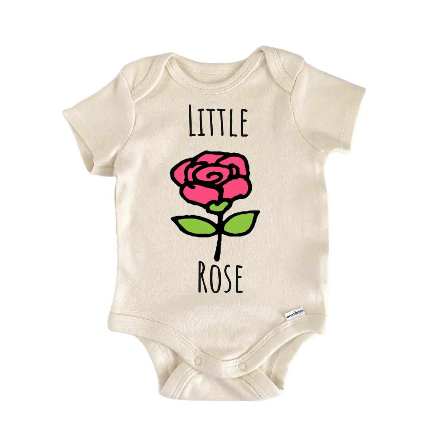 Little Rose Flower Floral Baby Gift Baby Bodysuit