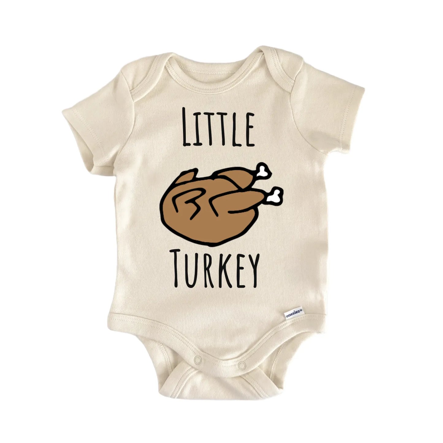 Little Turkey Thanksgiving Fall Infant Gift Baby Bodysuit
