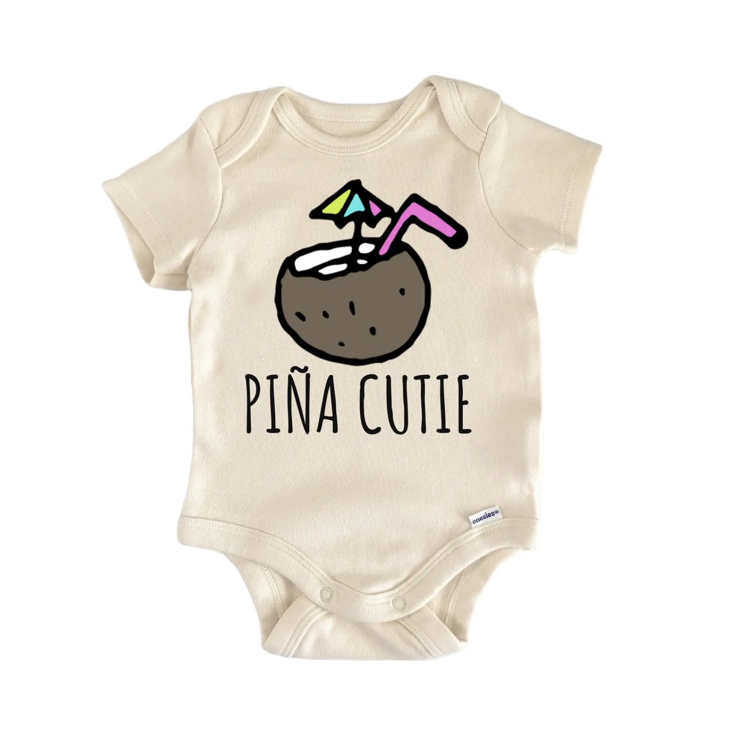 Pina Colada Cocktail Coconut Baby Gift Baby Bodysuit
