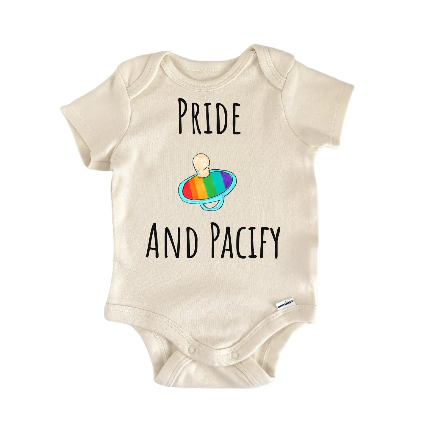 Pride Parade Rainbow Two Moms Two Dads Newborn Gift Baby Bodysuit