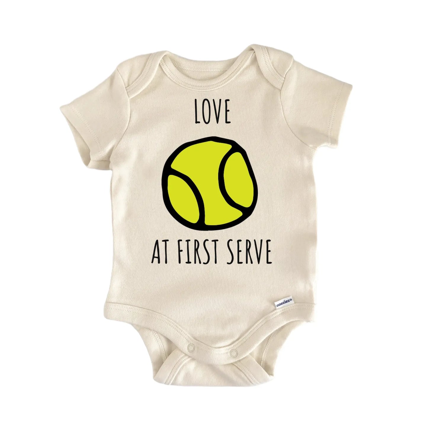 Tennis Ball Serve Love Infant Gift Baby Bodysuit