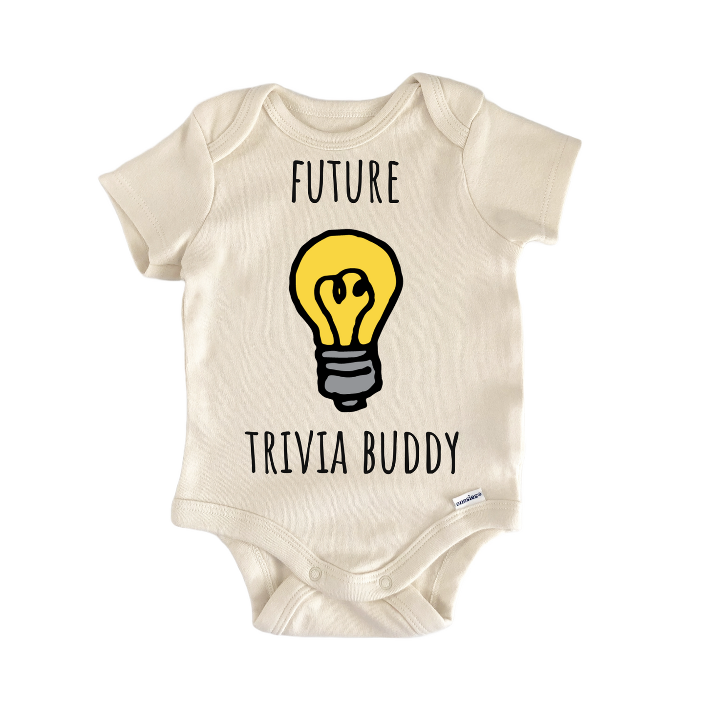 Trivia Buddy Game Night Lightbulb Baby Gift Baby Bodysuit