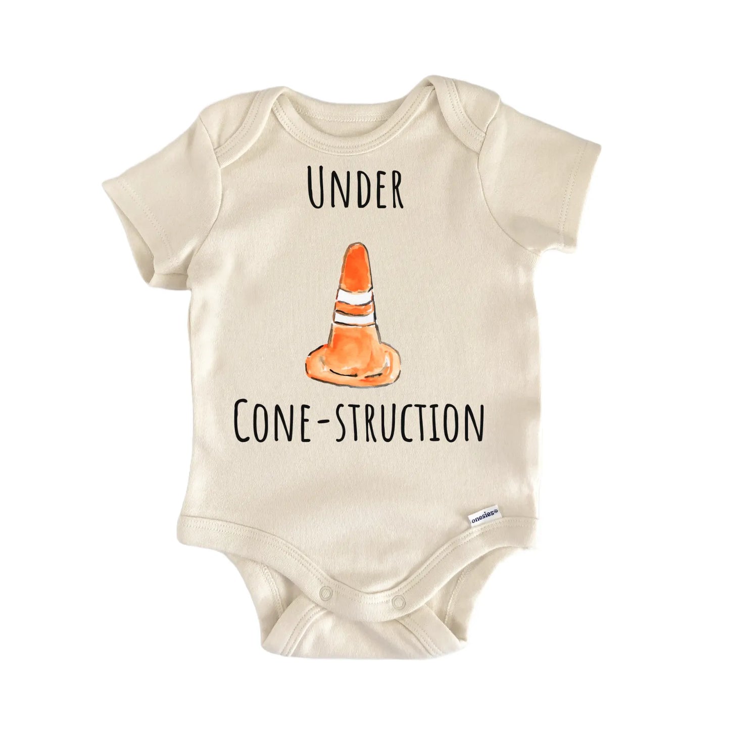 Under Construction Worker Cone Laborer Baby Gift Baby Bodysuit