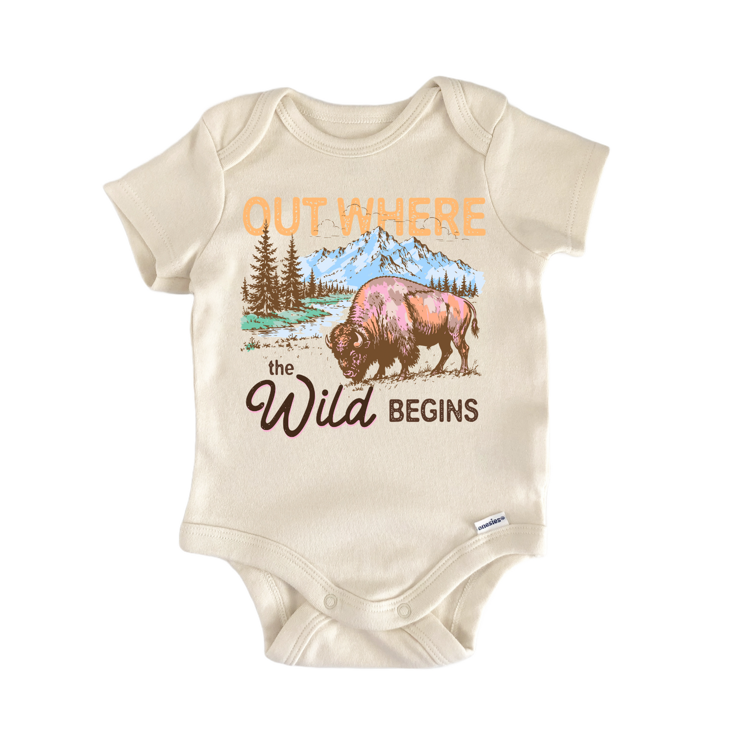 Wild Buffalo Outwhere Infant Gift Baby Bodysuit