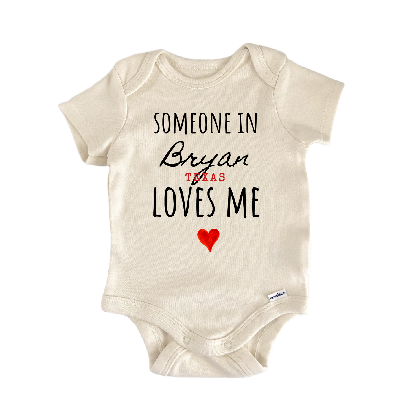 Bryan Texas Baby Gift Baby Bodysuit
