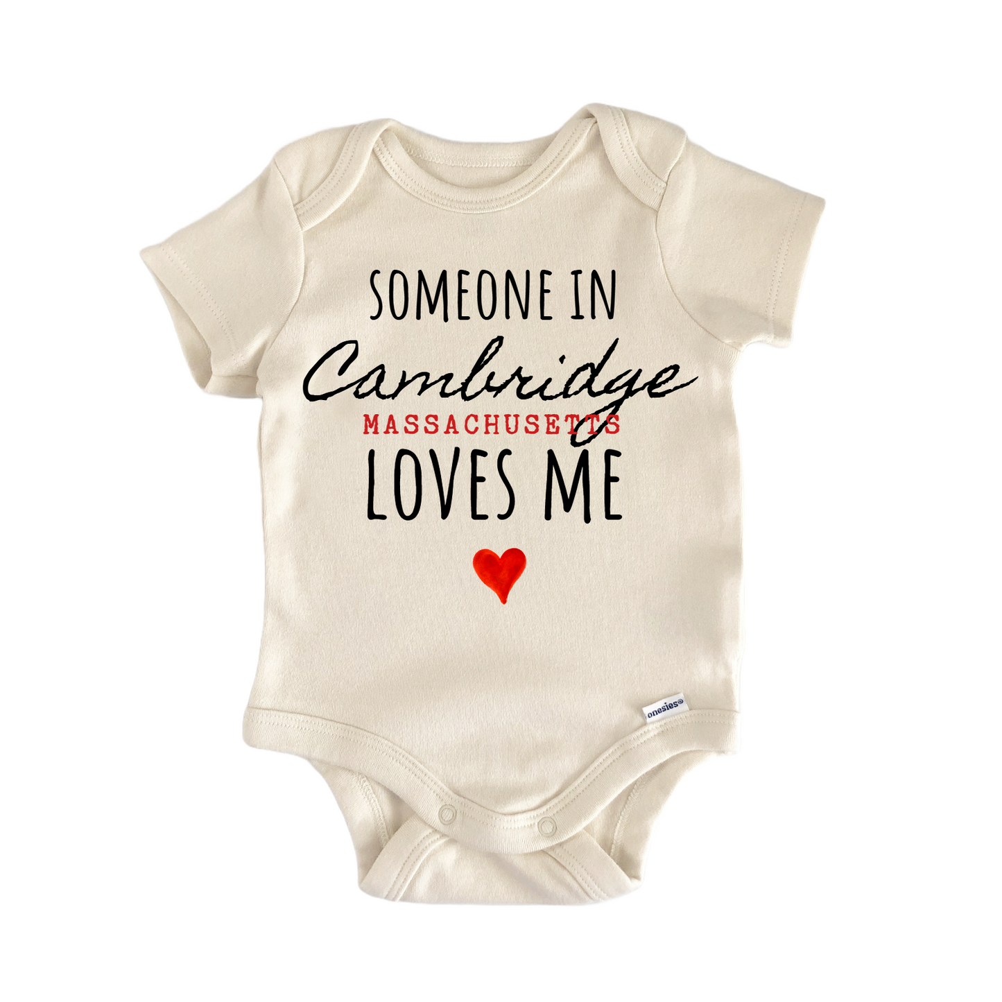 Cambridge Massachusetts Baby Gift Baby Bodysuit