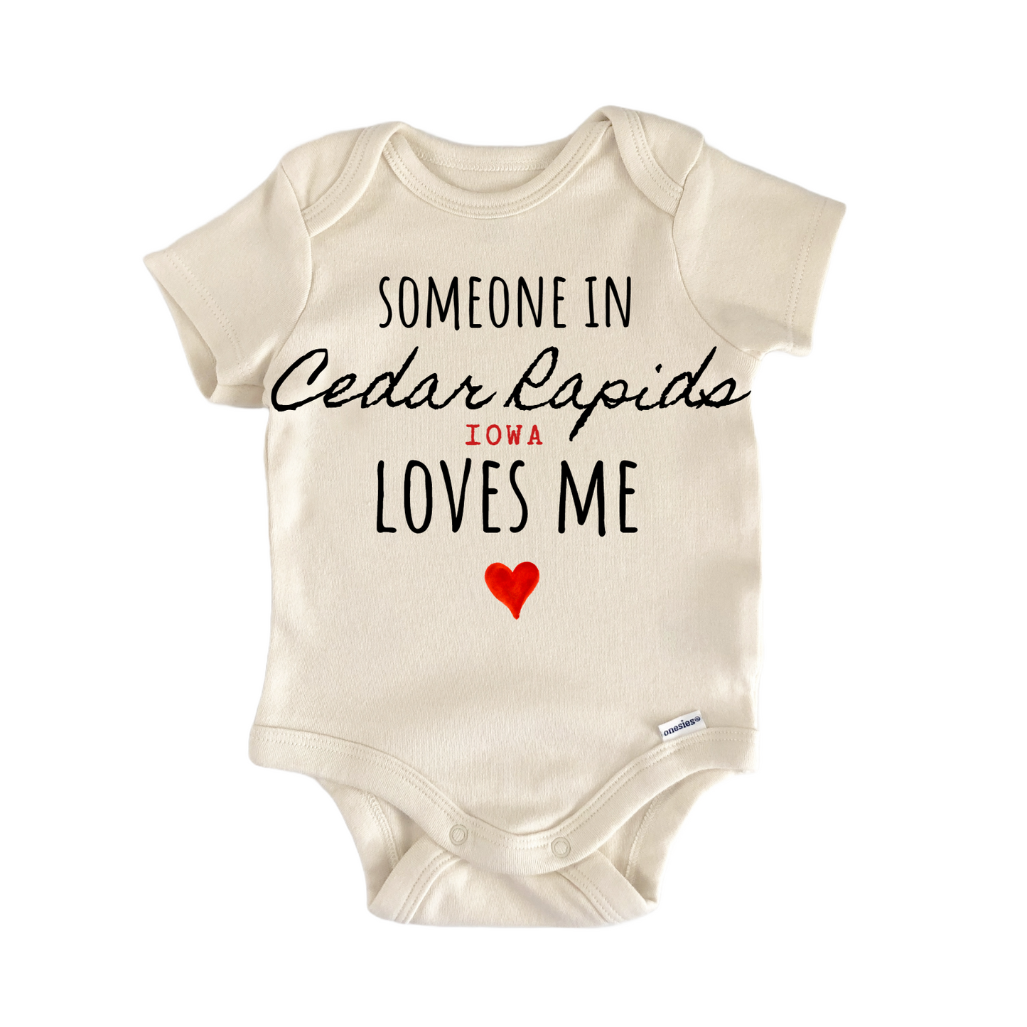Cedar Rapids Iowa Baby Gift Baby Bodysuit