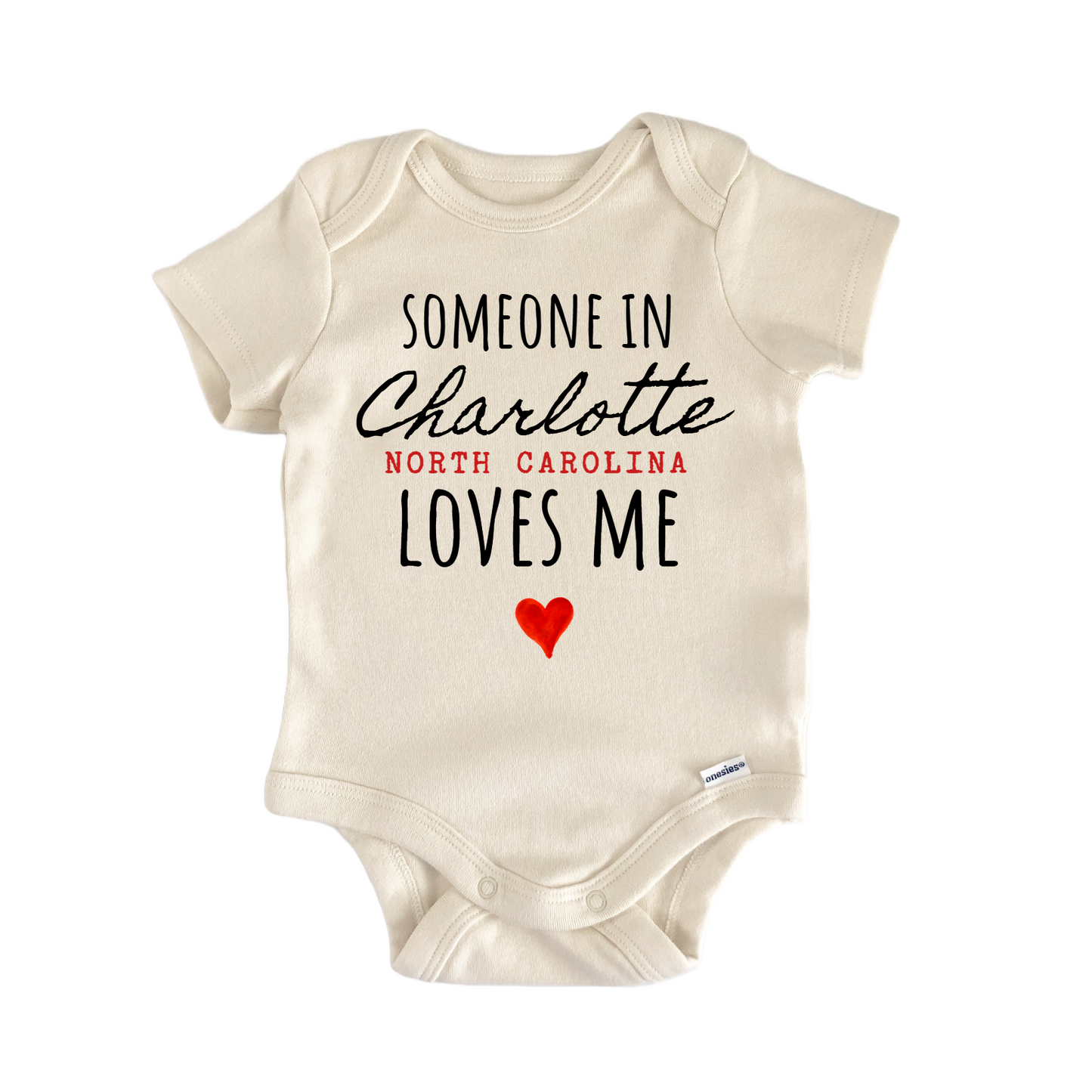 Charlotte North Carolina Baby Gift Baby Bodysuit