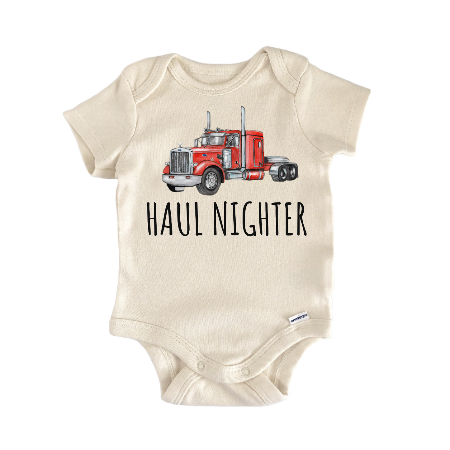 Semi Truck Tractor Trucker Baby Gift Baby Bodysuit