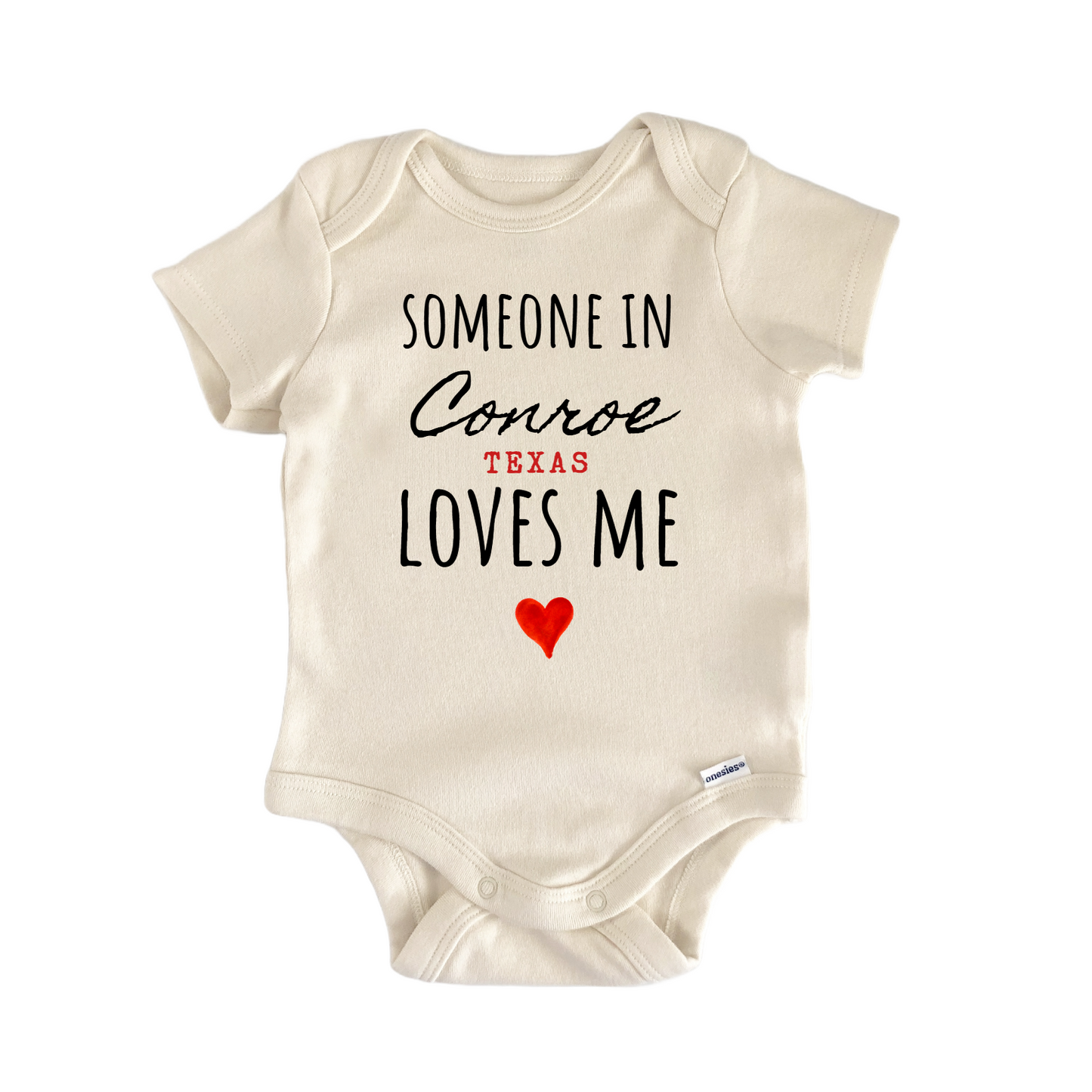 Conroe Texas Baby Gift Baby Bodysuit