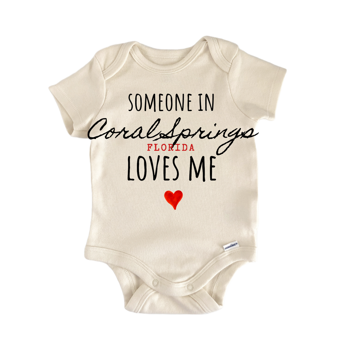 Coral Springs Florida Baby Gift Baby Bodysuit