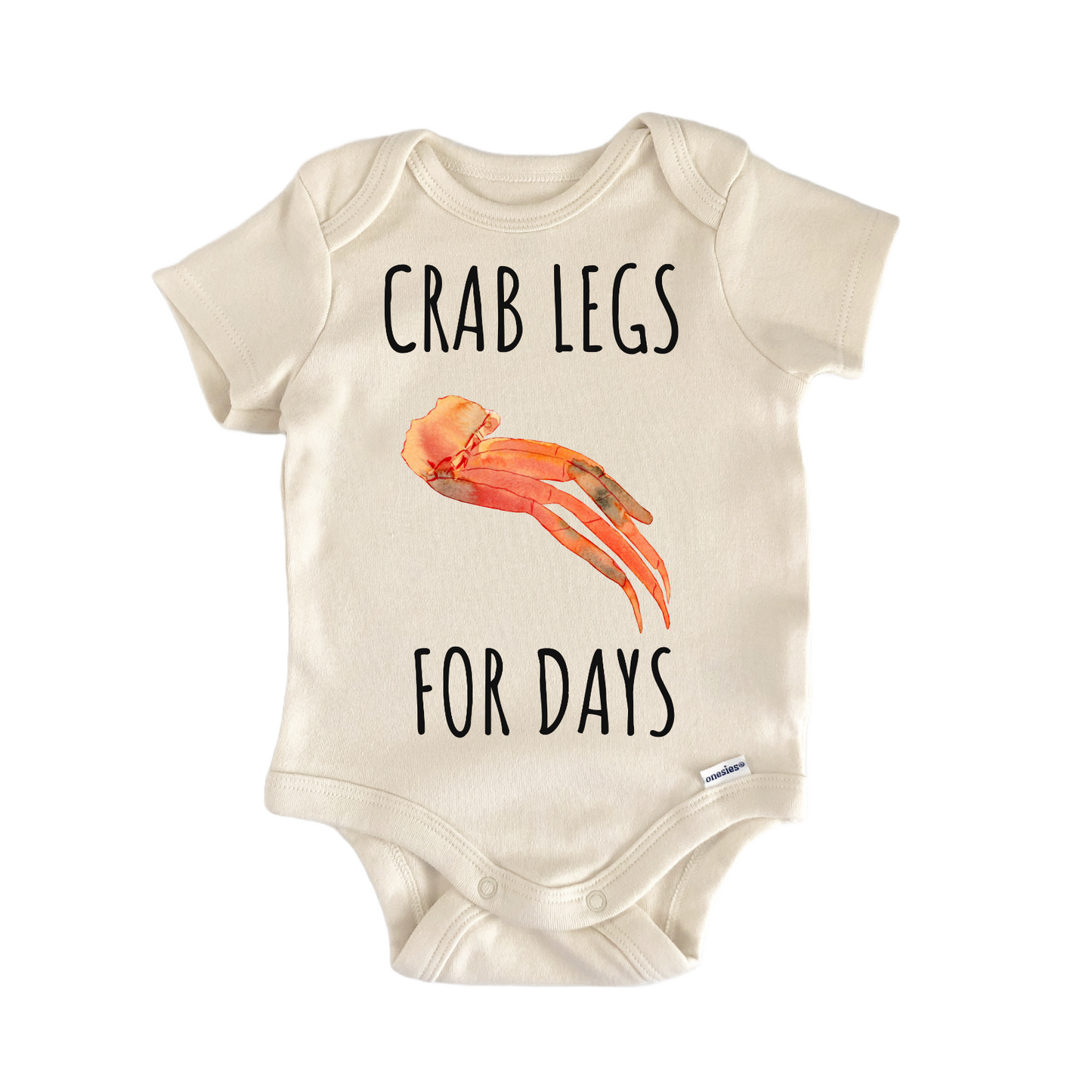 Crab Legs Seafood Newborn Gift Baby Bodysuit