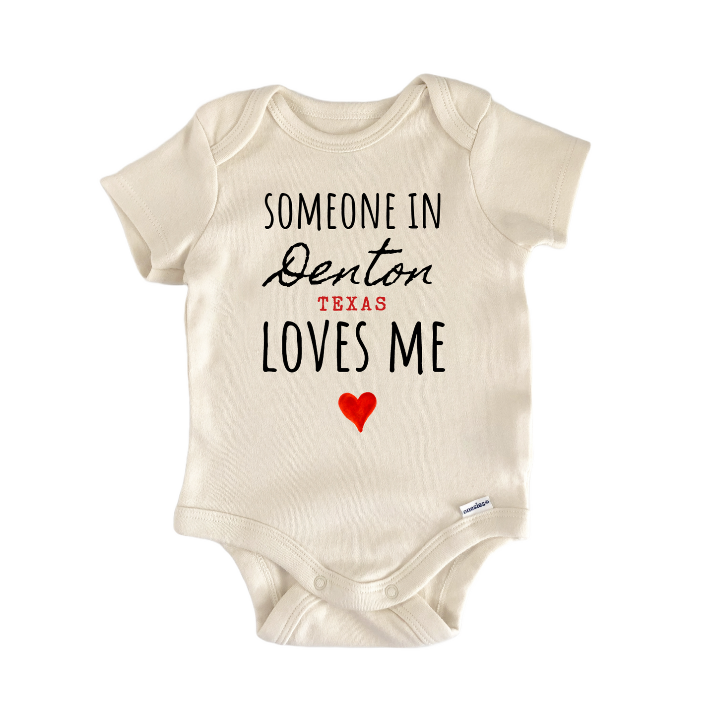 Denton Texas Baby Gift Baby Bodysuit