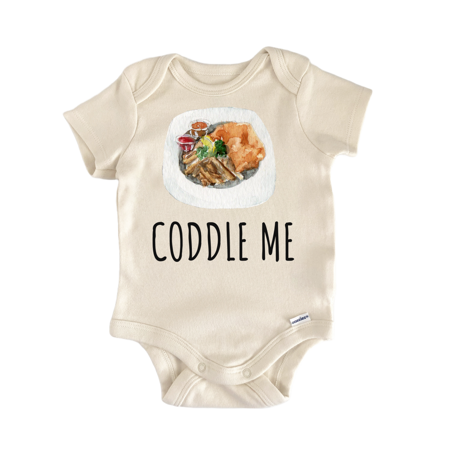 Fish and Chips England Seafood Cod Baby Gift Baby Bodysuit