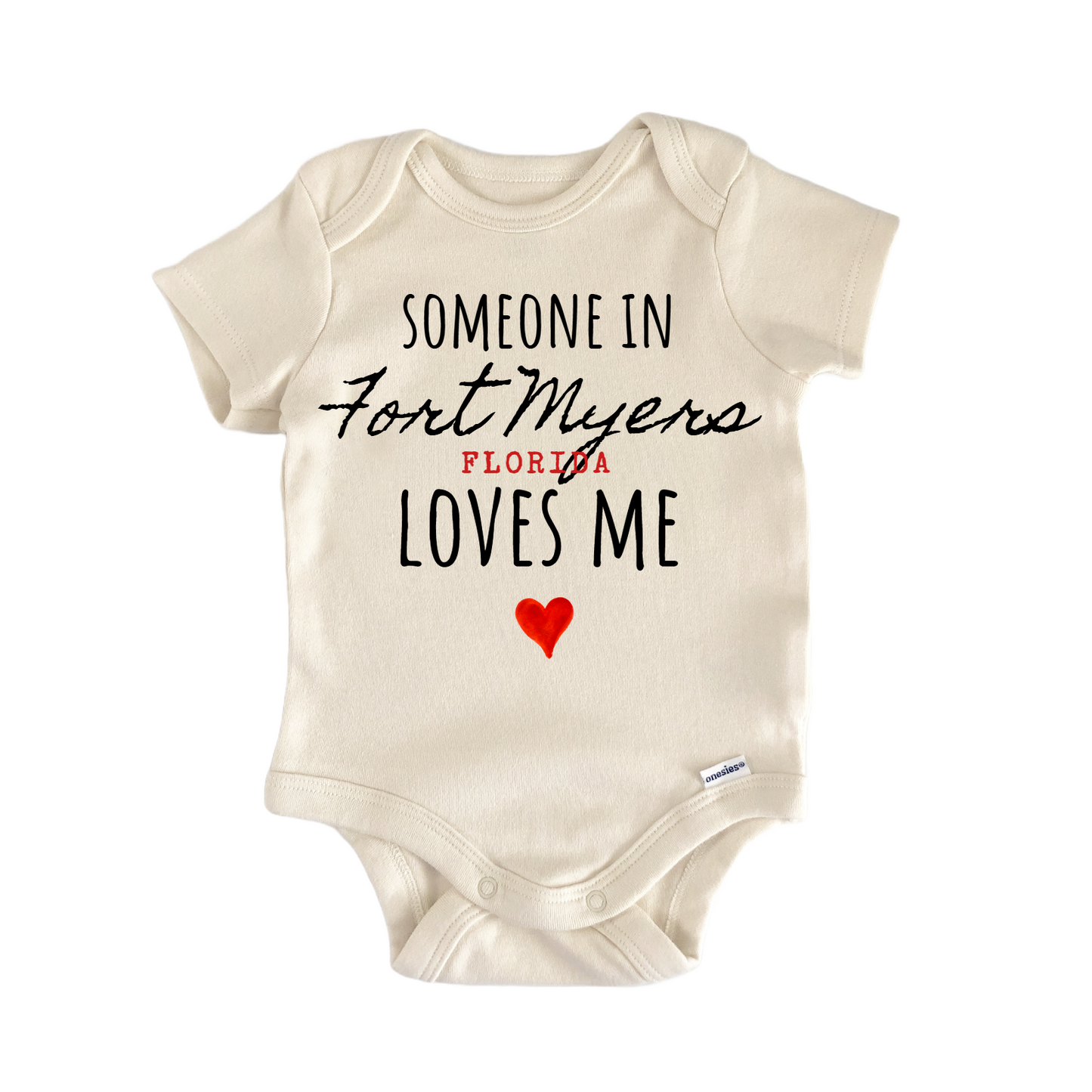 Fort Myers Florida Baby Gift Baby Bodysuit