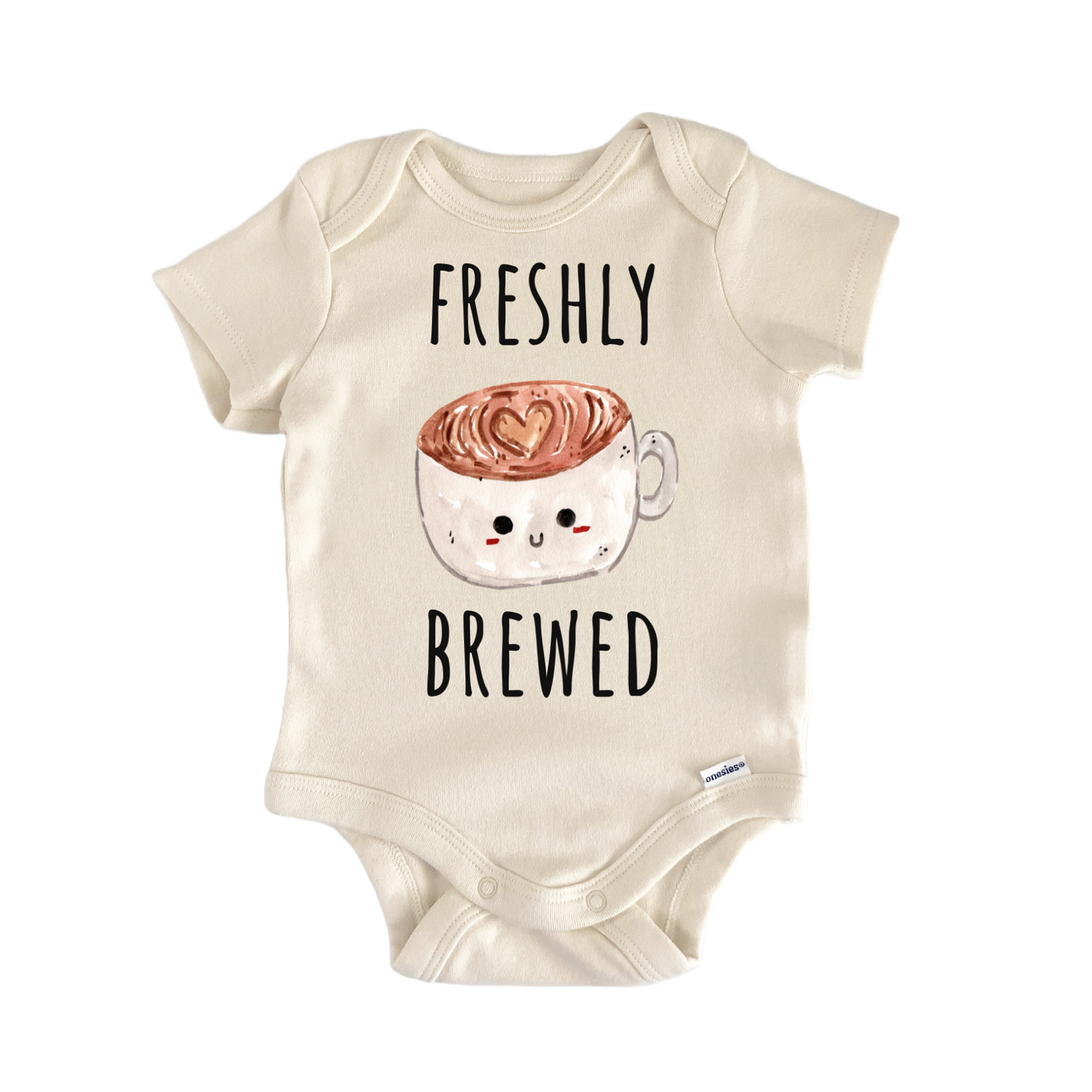 Freshly Brewed Coffee Espresso Bean Baby Gift Baby Bodysuit