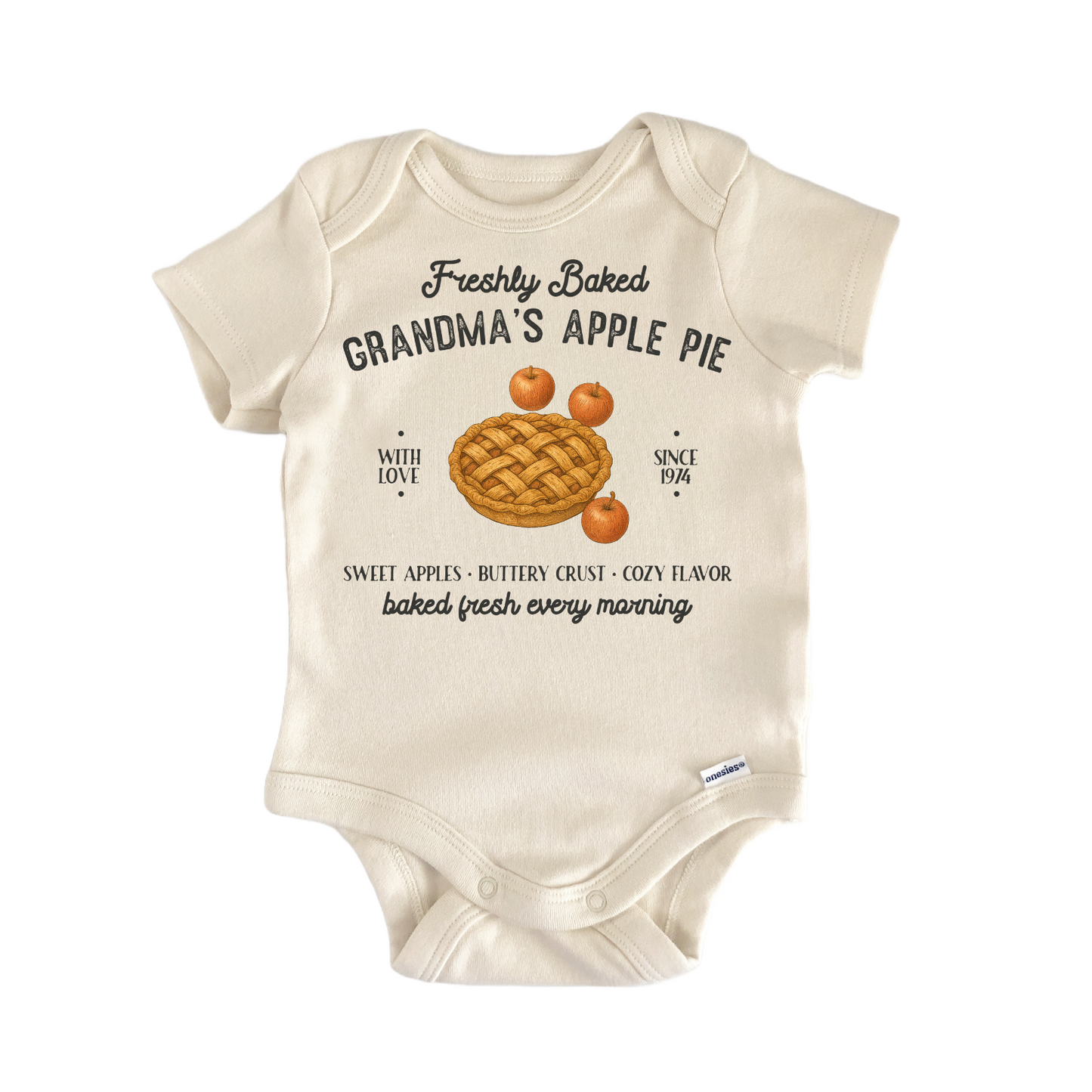Grandma Apple Pie Bakery Baby Gift Baby Bodysuit