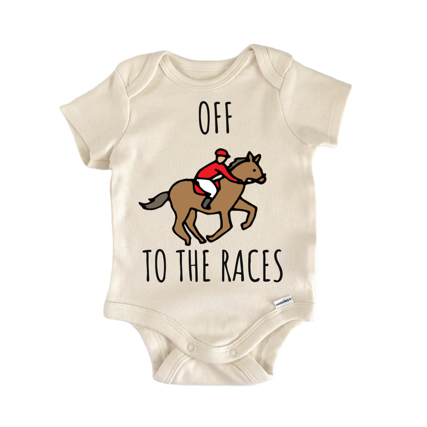 Horse Racing Equestrian Race Baby Gift Baby Bodysuit