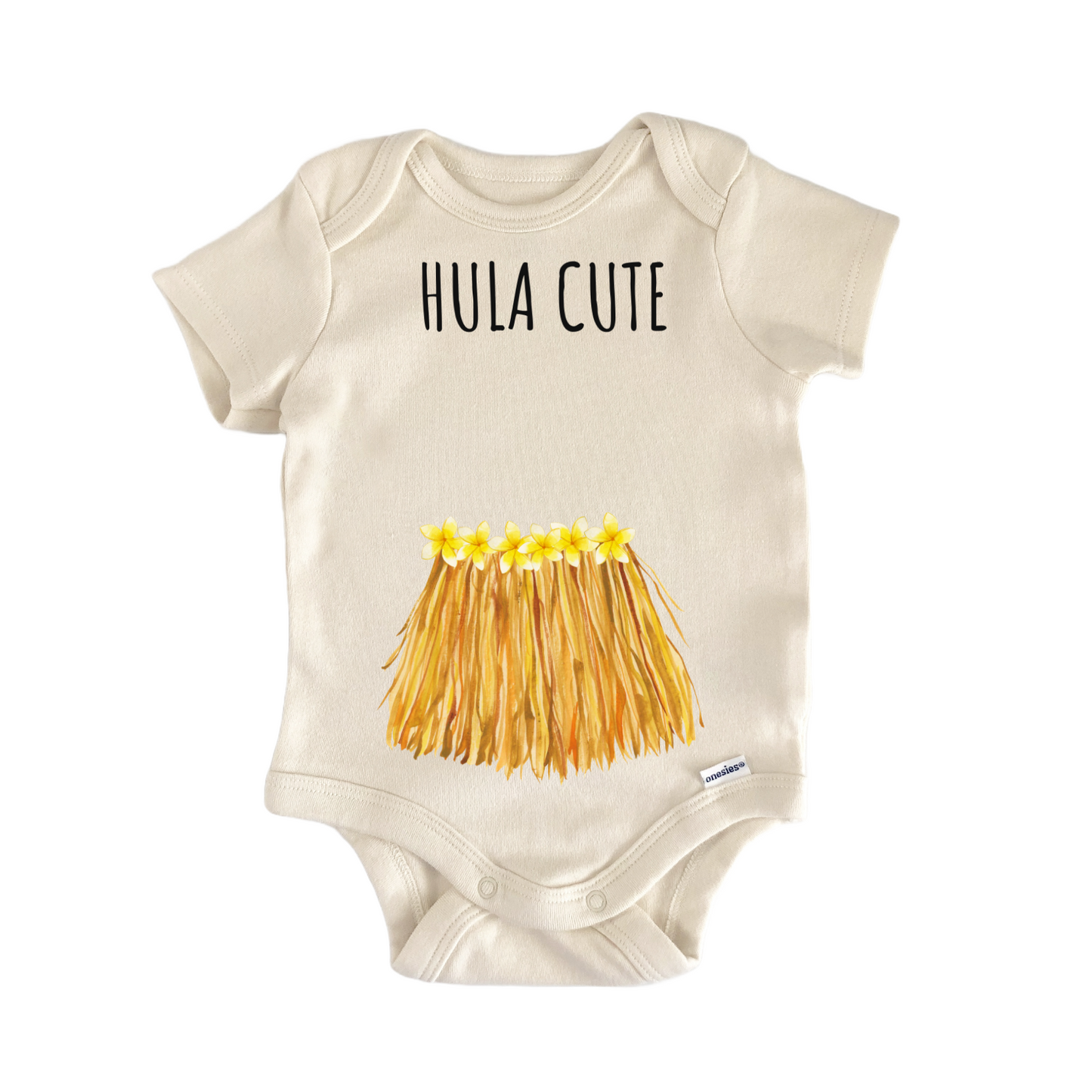 Hula Hawaii Grass Skirt Aloha Baby Gift Baby Bodysuit