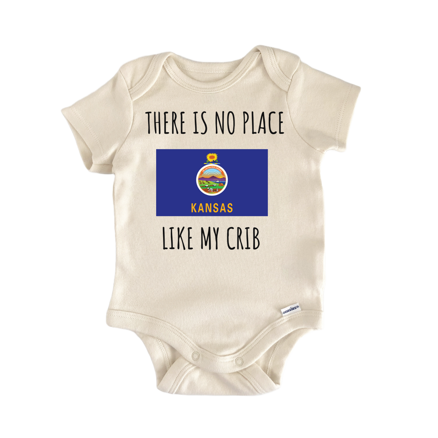 Kansas State Flag Baby Gift Baby Bodysuit