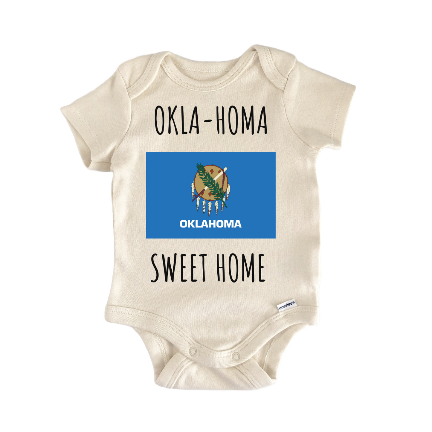 Oklahoma State Flag Baby Gift Baby Bodysuit