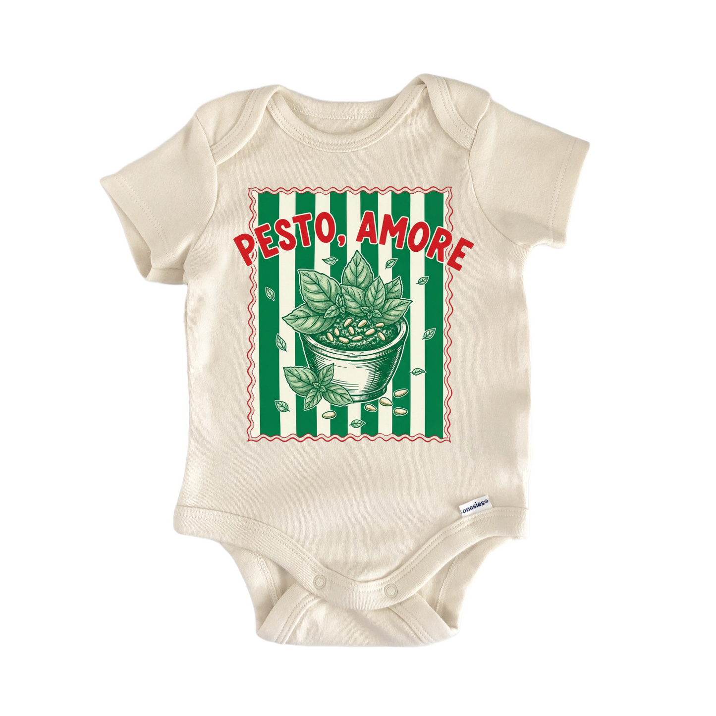 Pesto Italian Pasta Amore Baby Gift Baby Bodysuit