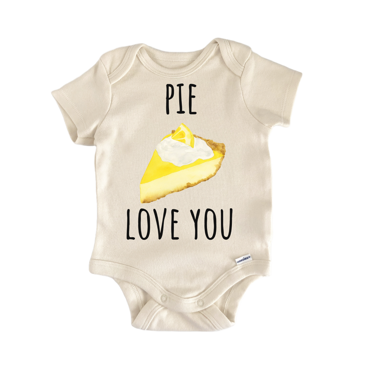 Pie Love You Lemon Baby Gift Baby Bodysuit