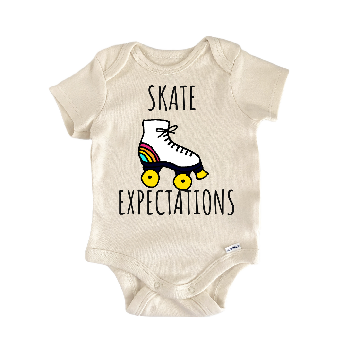 Skate Roller Inline Skates Baby Gift Baby Bodysuit