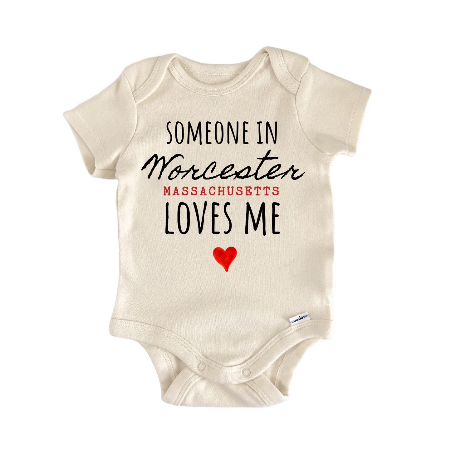 Worcester Massachusetts Baby Gift Baby Bodysuit