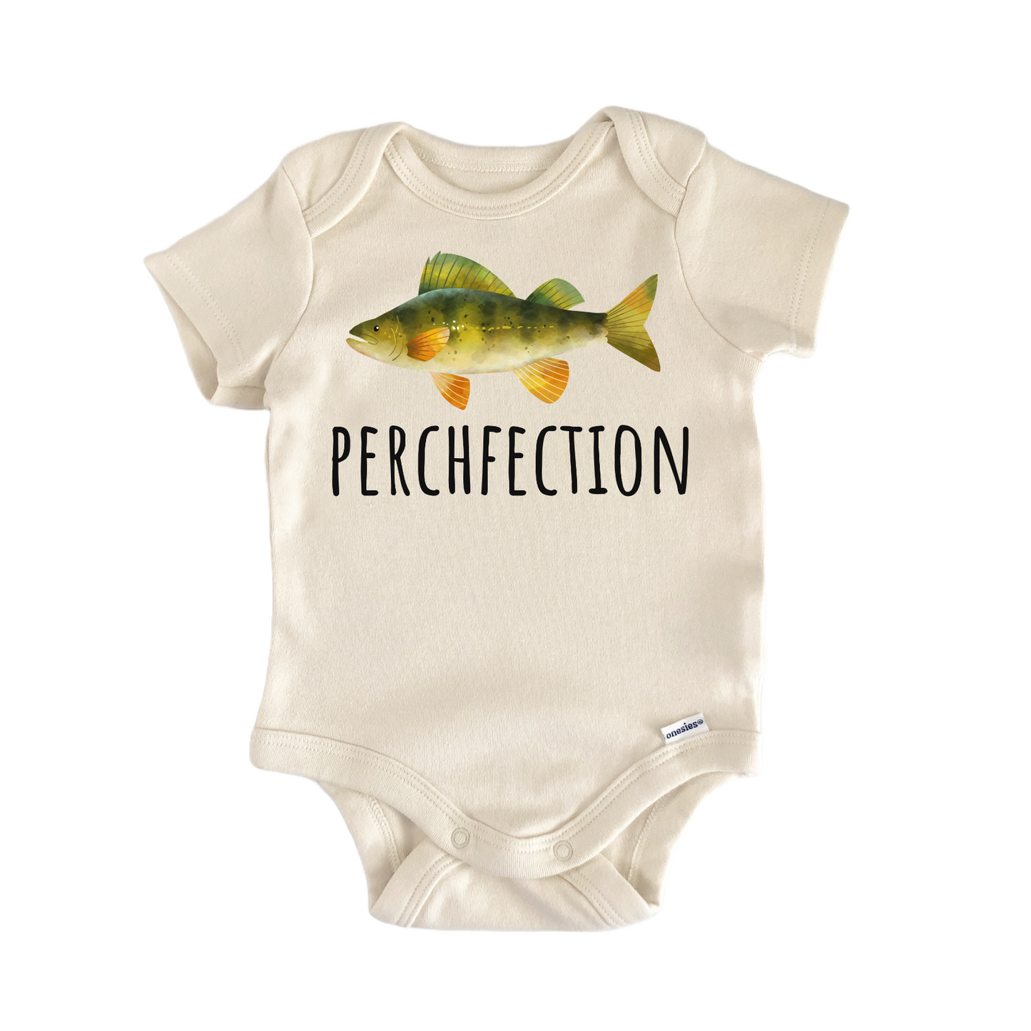Yellow Perch Pumpkinseed Fish Freshwater Fishing Baby Gift Baby Bodysuit