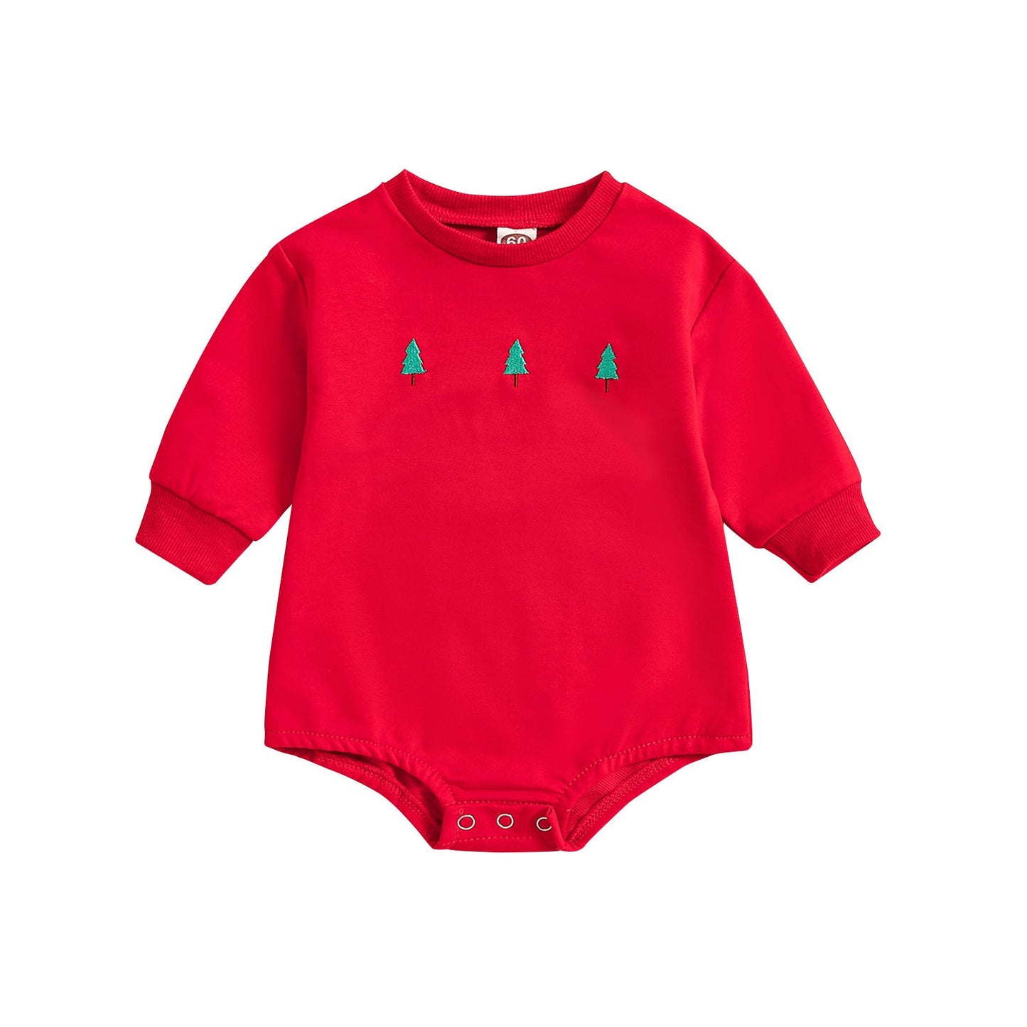 New Baby Printed Christmas Hat Cartoon Jumpsuit