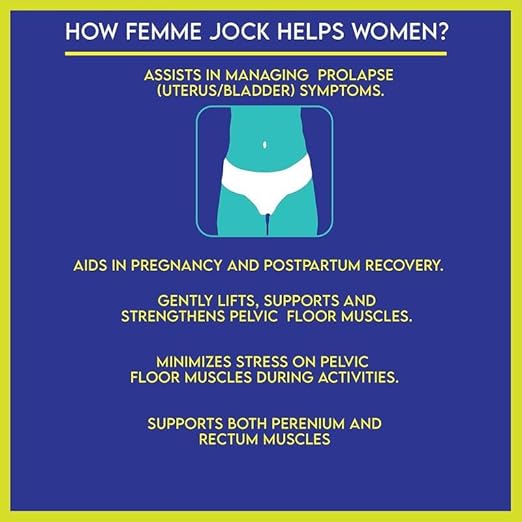 Patented Women’s Pelvic Floor Orthotic Support Belt ― Uterus Pain Relief Girdle for Dropped Bladder, Vulvar Varicosities, Postpartum Recovery, SPD | High Waist - Sapphire Blue (XL)