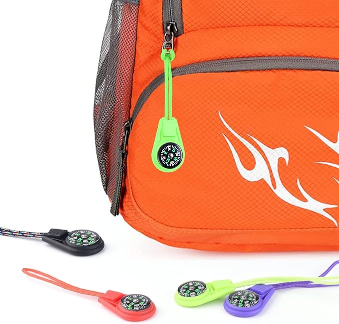 Mini Compass for Kids Compass Keychain,Button Compass Bulk kit,Paracord Hiking Survival Small Compasses,Kids Scout Compass.