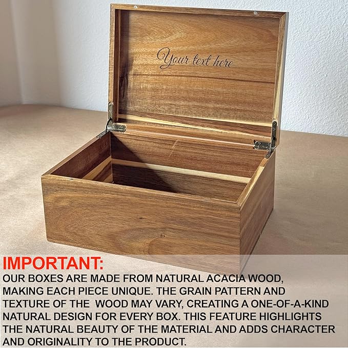 Christmas Eve Box Personalized - Xmas Gift Boxes for Gifts - North Pole Delivery Box - Christmas Tree Present Boxes Customized - Large Santa Storage Chest - Reusable Holiday Decor 11 x 8 x 4.75 in