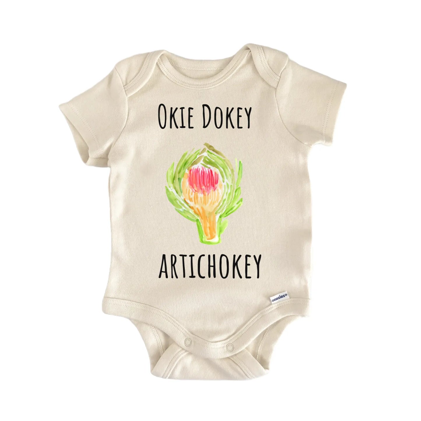 Artichoke Vegan Vegetable Plant Newborn Gift Baby Bodysuit