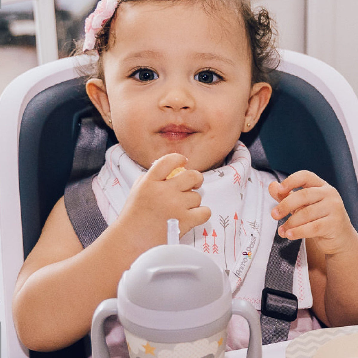 Primo Passi Bandana Bib, Pink Arrows