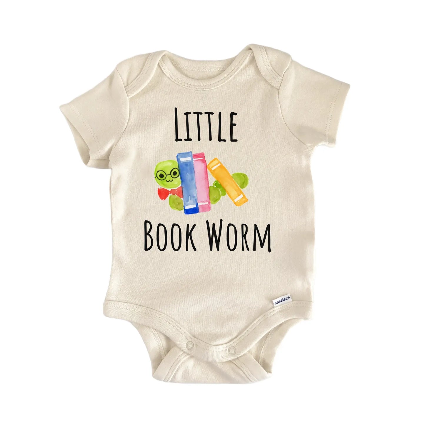 Little Bookworm Library Book Reader Baby Gift Baby Bodysuit