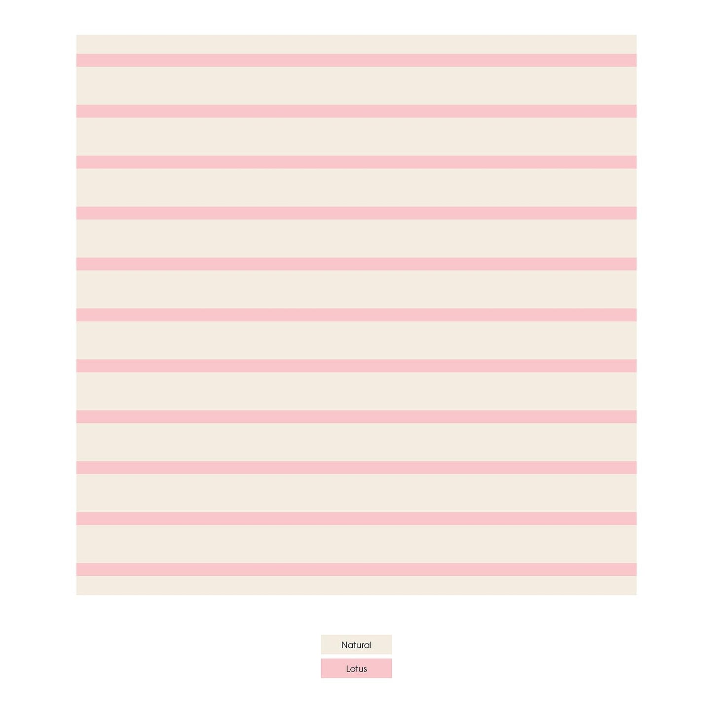 Print Changing Pad Cover in Lotus Sweet Stripe