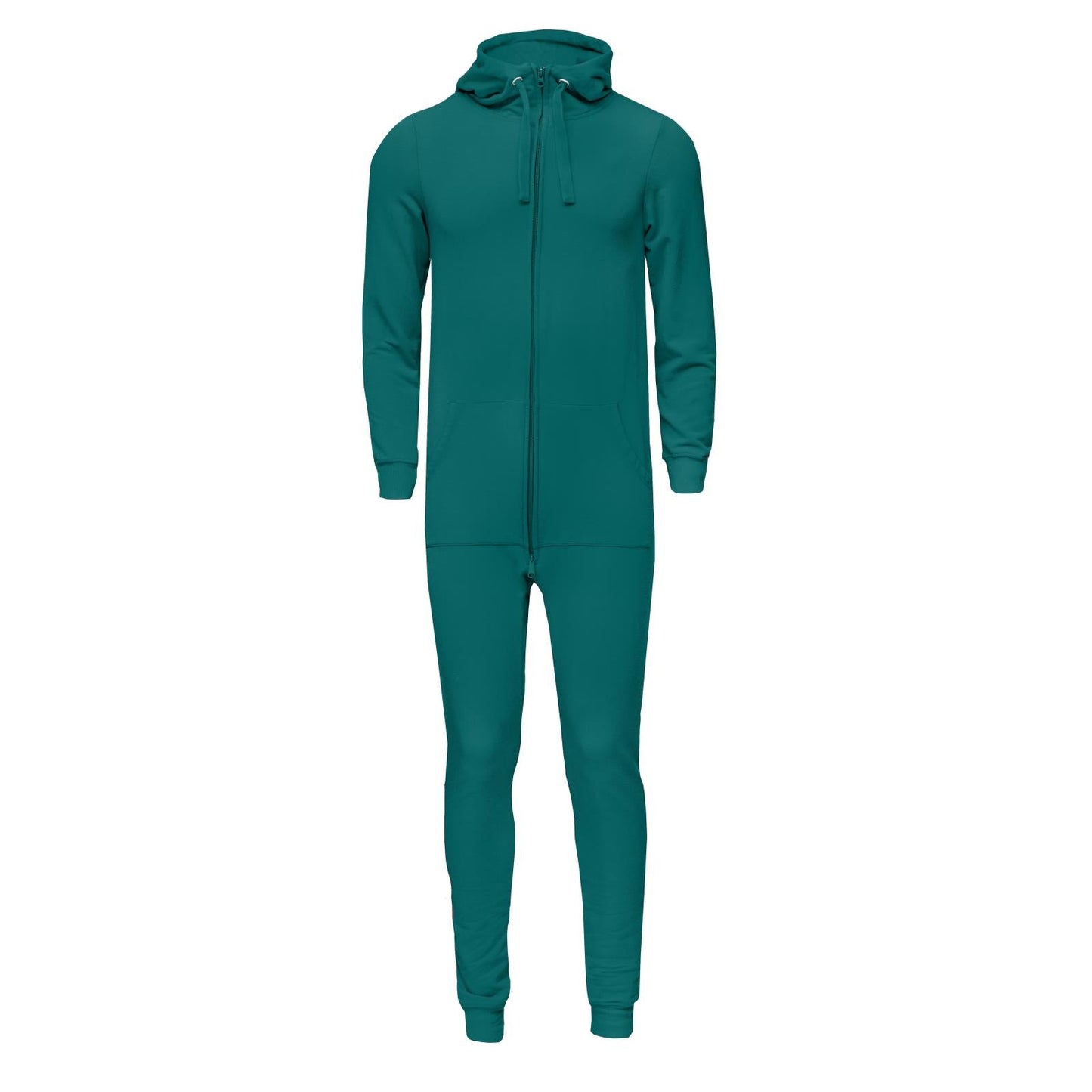 Adult Fleece Jumpsuit with Hood in Cedar